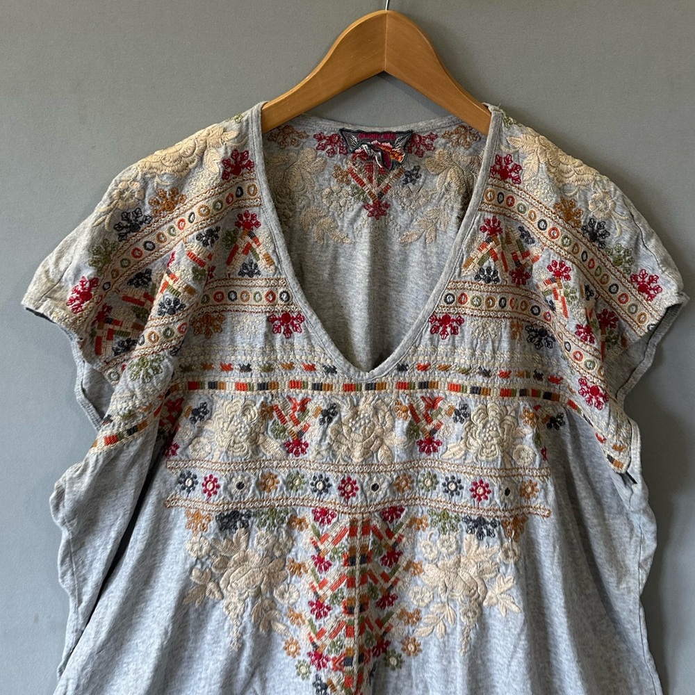 Johnny Was Embroidered Top Blouse Shirt Size 1X - Picture 3 of 8
